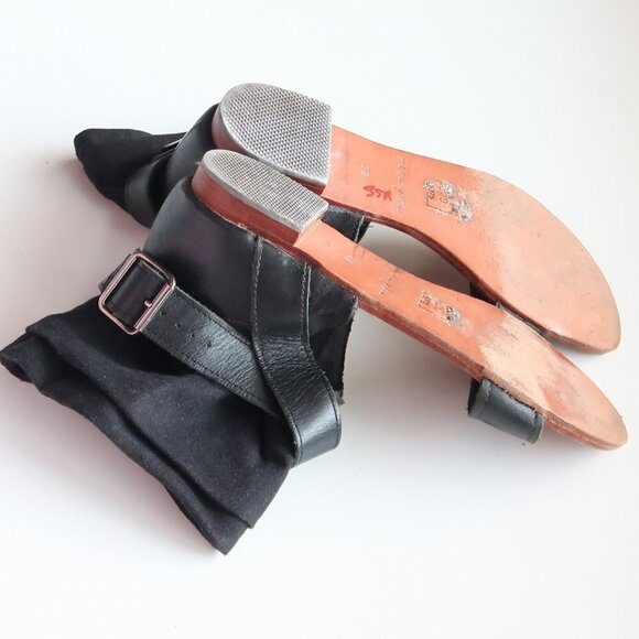 Mellow Yellow Black Leather & Linen Flat Gladiator Sandals Open Toe Summer Shoes - Picture 14 of 16